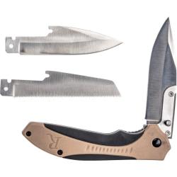 Couteau Remington RXB 3 Lames Acier 440 Manche Nylon Noir/Sable Linerlock R15736
