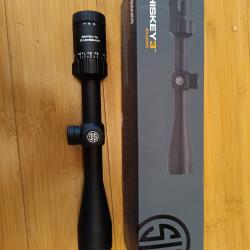 Lunette Sig Sauer WHISKEY3 4-12x40 - R&eacute;ticule QuadPlex