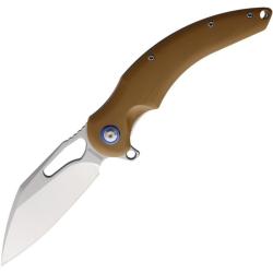 Couteau Rough Rider 2596 Lame Acier 440 Manche G10 Sable Linerlock RR2596