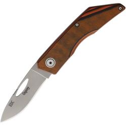 Couteau Knives Of Alaska Osprey Lame Acier D2 Manche G10 Noir/Orange Slip Joint Made In KOA00415FG