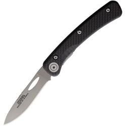 Couteau Knives Of Alaska Hunter Lame Acier D2 Manche Carbone Noir Linerlock Made In USA KOA00394FG