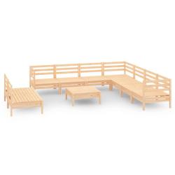 Salon de jardin meuble d'ext&eacute;rieur ensemble de mobilier 10 pi&egrave;ces bois de pin massif 02_0015214