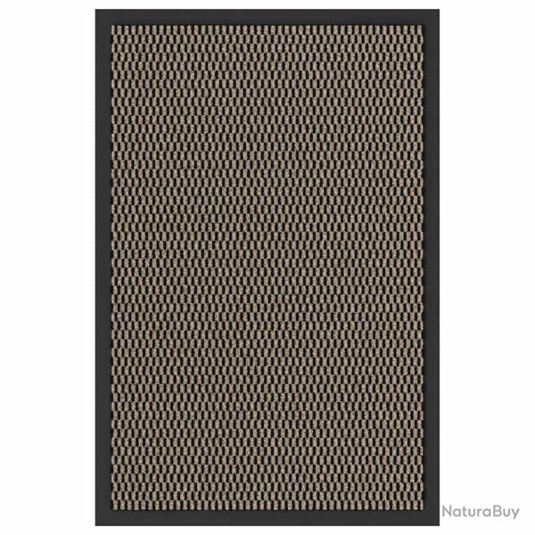 Paillasson antid�rapant flexible int�rieur ext�rieur 40 x 60 cm en polypropyl�ne marron 02_0058126