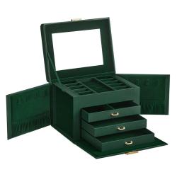 Bo&icirc;te &agrave; bijoux mallette &agrave; bijoux coffret &agrave; bijoux de voyage organisateur de bijoux portable avec 2