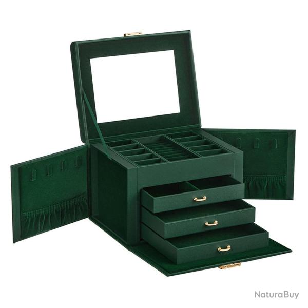 Bo�te � bijoux mallette � bijoux coffret � bijoux de voyage organisateur de bijoux portable avec 2