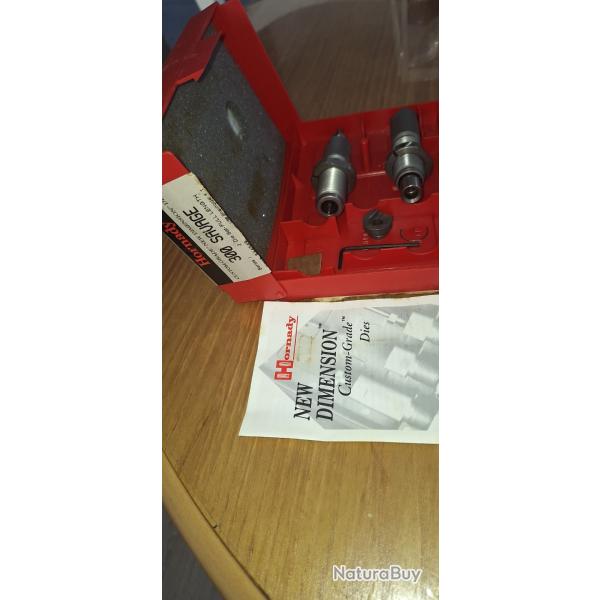 HORNADY jeu d outils 300 savage TBE vendu par poudrenoirepro