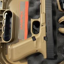 Pistolet DEFENSE GLOCK 17 GEN5 T4E CAL 0.43 CO2 TAN 5 JOULES UMAREX.
