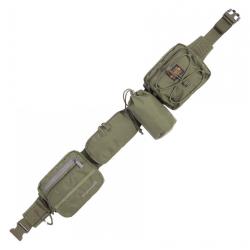 Ceinturon Tactique Utilitaire Pentagon Alissos 4 Pochettes Olive