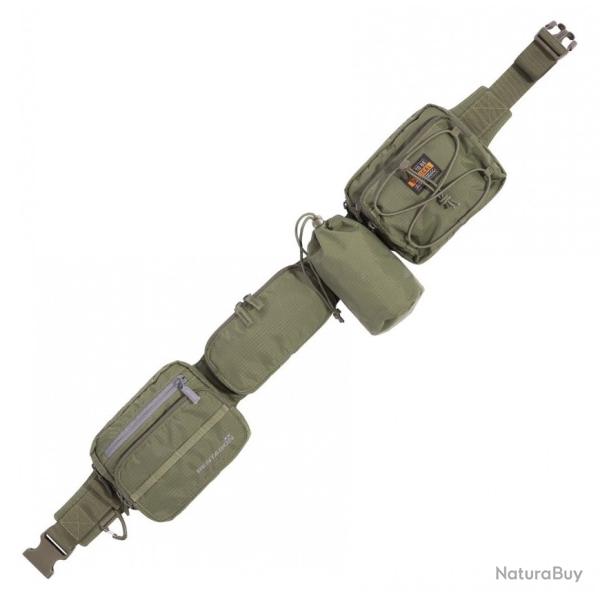 Ceinturon Tactique Utilitaire Pentagon Alissos 4 Pochettes Olive