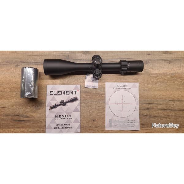 NEUVE] Lunette Element Optics Nexus 5-20x50 FFP - R�ticule APR-2D MRAD - Jamais servie