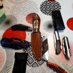 ensemble de divers couteaux