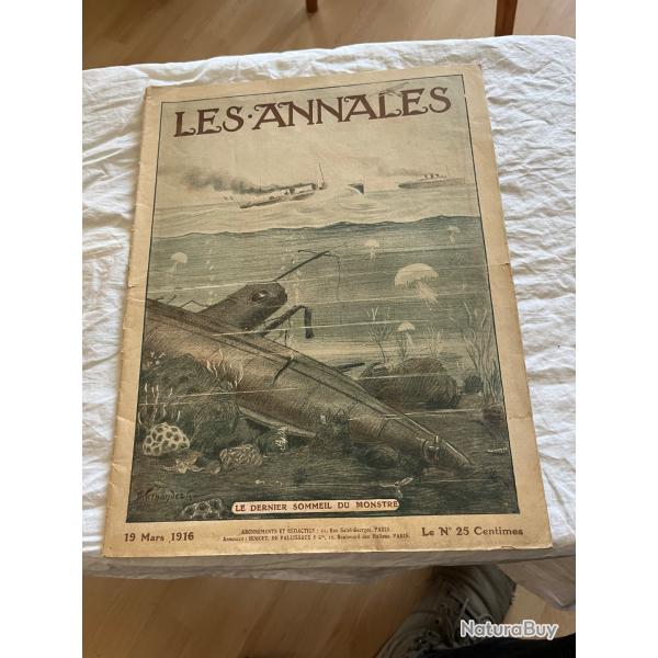 Les annales 19 mars 1916 sous marin