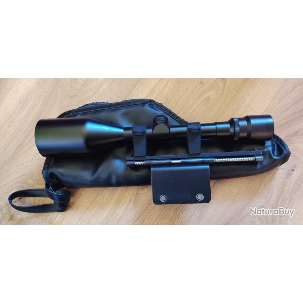 Lunette de hutte LE POINTER 8x56 Grand Angle (Made in Japan) + Montage anti-recul + Housse