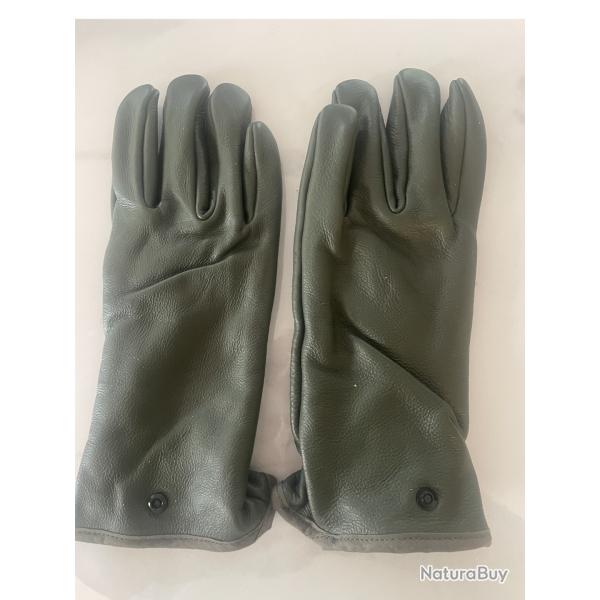 Gants militaires cuir Rostaing - Taille M - Arm�e Fran�aise - Neufs