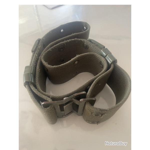 Ceinturon militaire Arm�e Fran�aise - Kaki - Toile & Boucle m�tal - 1 m - Livraison rapide
