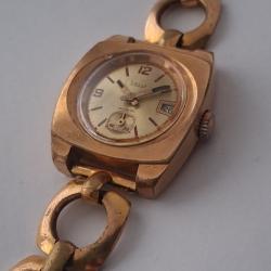 CELLY MONTRE ANCIENNE FEMME PLAQU&Eacute;E OR MADE IN FRANCE 1960s