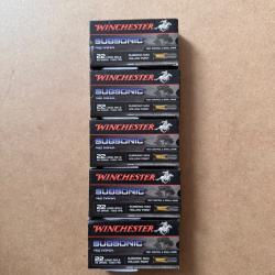 5x50 cartouches 22Lr subsonic Winchester