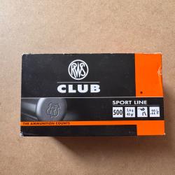 500 cartouches 22Lr RWS Club
