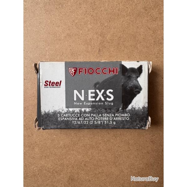 25 cartouches 12/67/22, N-EX-S slug � t�te expansive, acier