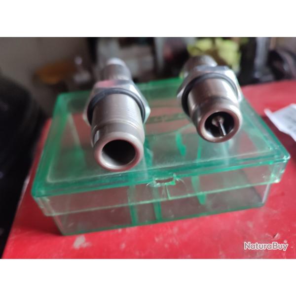 Jeu de 2 outils LEE acier  ,calibre 6,5 X 55