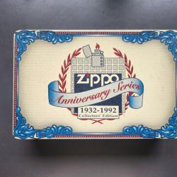 Coffret de six Zippo collection - 60e anniversaire (1932-1992) - Edition limit&eacute;e