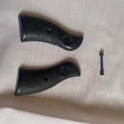 paire de plaquettes de crosse en plastique revolver