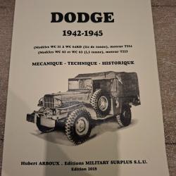 Livre / Manuel technique Dodge 1942-1945 - Hubert ARBOUX