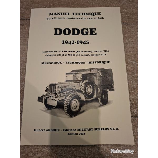 Livre / Manuel technique Dodge 1942-1945 - Hubert ARBOUX