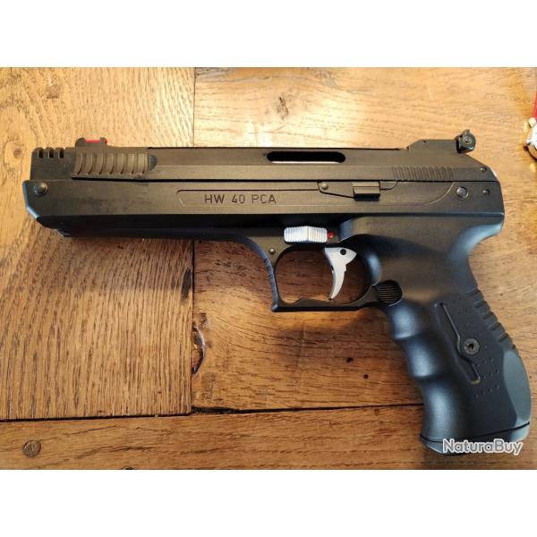 Pistolet de loisirs au 10 m - Weihrauch HW 40 PCA