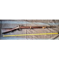 Mousqueton gendarmerie 1842 fabrication imp&eacute;riale Tulle 1854. Bois avec pastille. Garnitures laiton