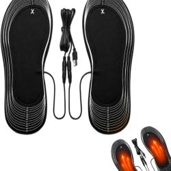 Semelles Chauffantes USB,Semelle Chauffante, EU 35-46 Lavable+ Batterie 20000mAh