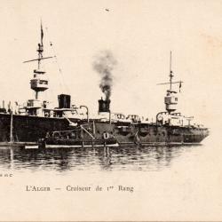 Carte postale ancienne - Croiseur L'Alger -N&deg;8934
