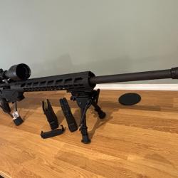 CARABINE RUGER RIFLE 308WIN + TREPIER + LUNETTE FUZYON + 2 CHARGEURS + LOTS DE 100 MUNITIONS