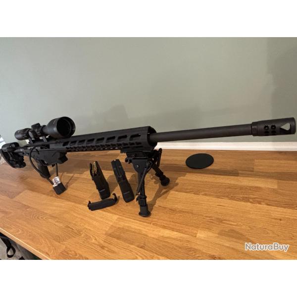 CARABINE RUGER RIFLE 308WIN + TREPIER + LUNETTE FUZYON + 2 CHARGEURS + LOTS DE 100 MUNITIONS