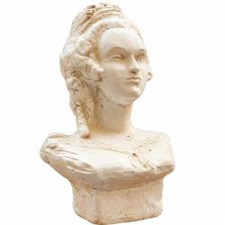 Buste Marie-Antoinette - Reine de France - Sculpture D&eacute;corative - Hauteur 12 cm