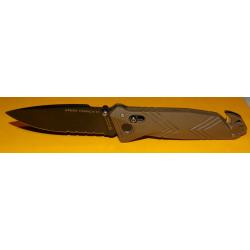 ARMEE FRANCAISE COUTEAU PLIANT DE POCHE C.A.C, MULTIFONCTIONS LAME COUPE SANGLES , POINTE CASSE VITR