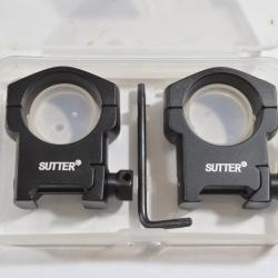 Collier SUTTER 30MM LJ301-BH Montage Lunette tir optique rail (16)
