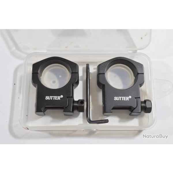 Collier SUTTER 30MM LJ301-BH Montage Lunette tir optique rail (16)