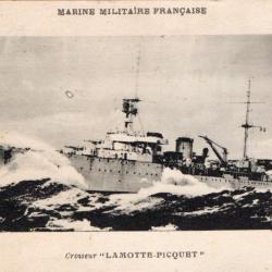 Carte postale Marine Militaire Fran&ccedil;aise croiseur Lamotte-Picquet -N&deg;8935