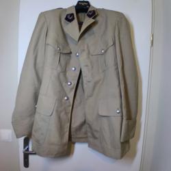 Ensemble saharienne Arm&eacute;e fran&ccedil;aise service sant&eacute; 1981  J.veyrier paris impeccable