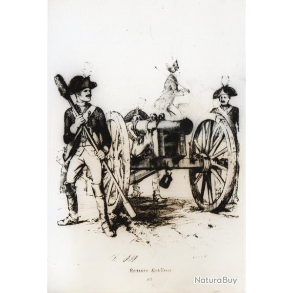 Carte postale illustr�e avec illustration d'artillerie -N�8942