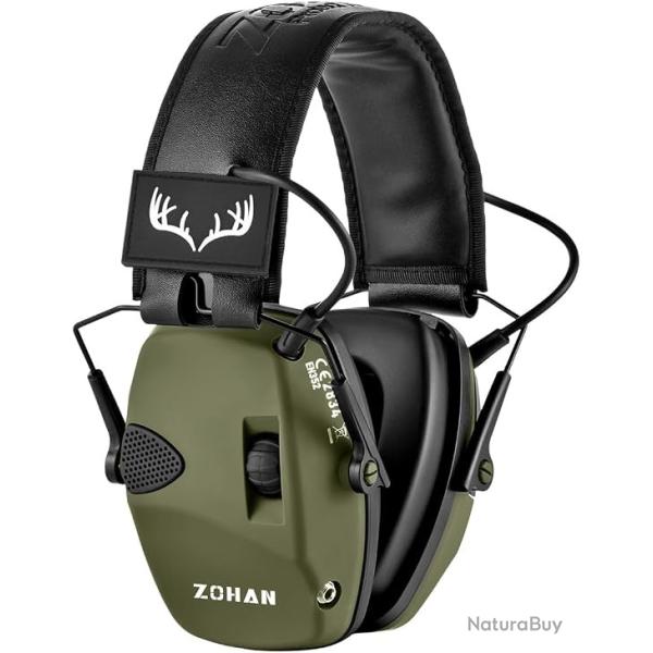 Casque Antibruit �lectronique de Tir et Chasse Amplification Active du Son & R�duction D�tonations