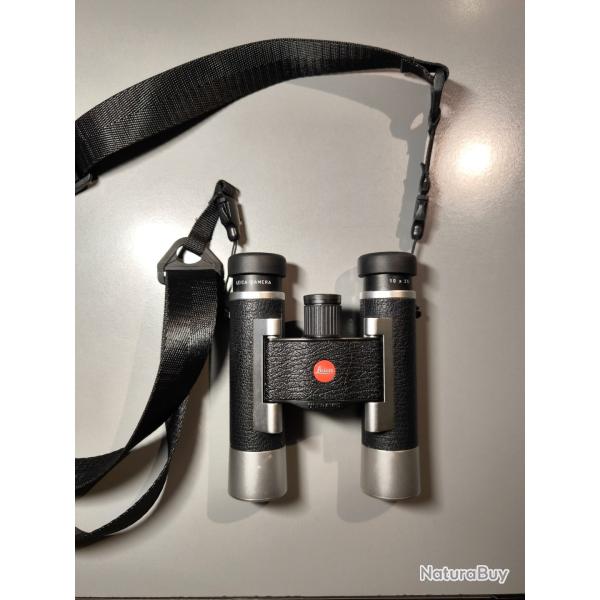 Jumelles leica ultravid 10�25 gain�es de cuir finition aluminium