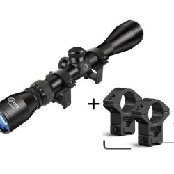 Lunette CVLife 3-9x40 + Colliers pour rail de 11mm - 1� SANS PRIX DE RESERVE