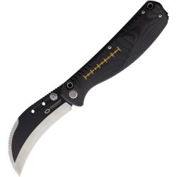 Couteau WithArmour Porcini Lame Acier VG-10 Manche Micarta Noir Pin-Lock WARHY12760BK
