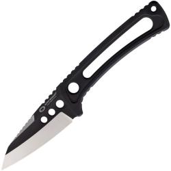 Couteau Fixe WithArmour Cobra Lame Acier VG-10 Manche Acier Noir Ajour&eacute; &Eacute;tui Kydex WARFY15070BK