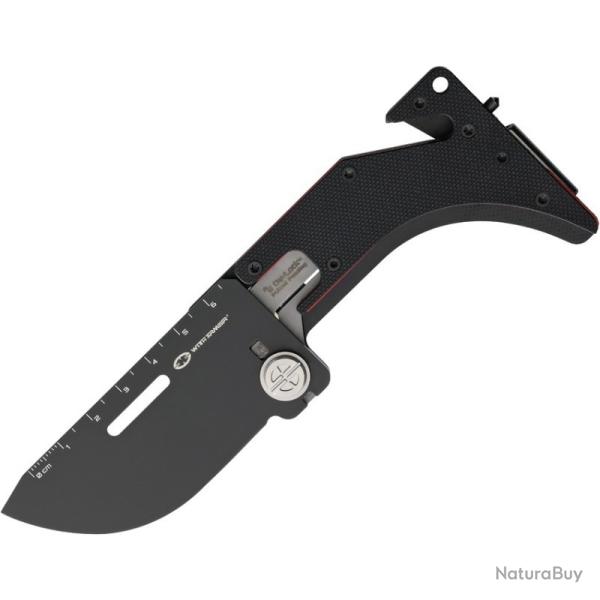 Couteau WithArmour UltraThin Lame Acier 14C28N Manche G10 Noir DAV Lock WAR2418BK
