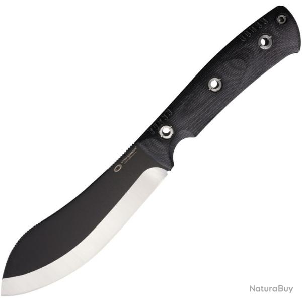 Couteau Fixe WithArmour Big Muk Lame Acier 1095 Manche Micarta Noir �tui Kydex WAR2306125BK