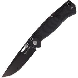 Couteau WithArmour Mercenary F Lame Acier 12C27 Manche Micarta Noir Pin-Lock WAR2301F55BK