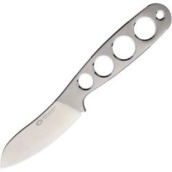Couteau Fixe WithArmour Naked Muk Lame Acier AUS-8 Manche Acier Ajour&eacute; &Eacute;tui Kydex WAR07965
